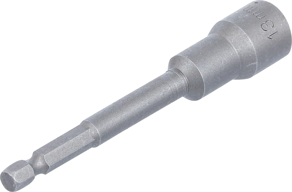 Encaixe para chave de caixa sextavado, extra comprido | para perfuradoras | Entrada de sextavado externo 6,3 mm (1/4") | 13 mm