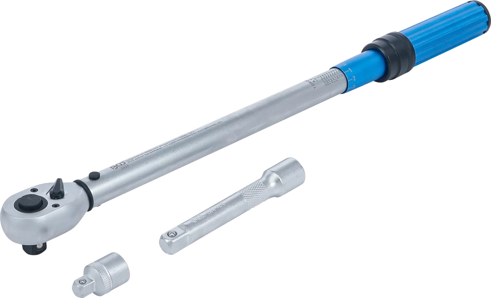 Conjunto de chaves dinamométricas | adaptador + extensão | 12,5 mm (1/2") | 40 - 220 Nm | 3 peças