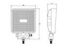 LED Farol, CISPR 25: Not Classified, 1800 Lumens, 10-30V (S.28542)