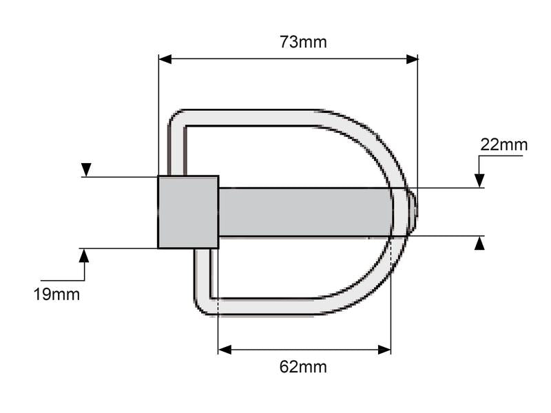 Cavilha estabilizador Ø19mm x 73mm (S.28606)