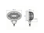 Farol de trabalho LED, 2400 Lumens, 10-30V (S.28767)
