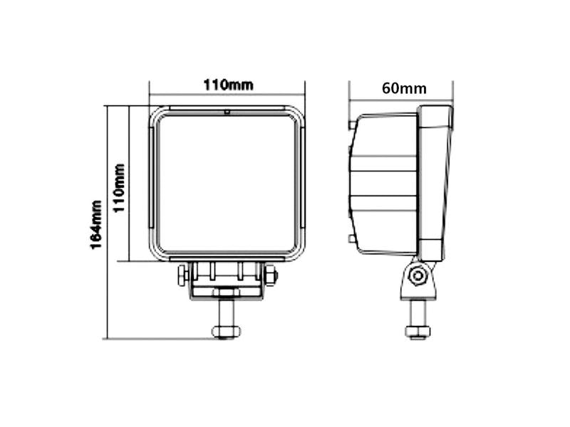 Farol de trabalho LED, 4000 Lumens, 10-30V (S.28768)