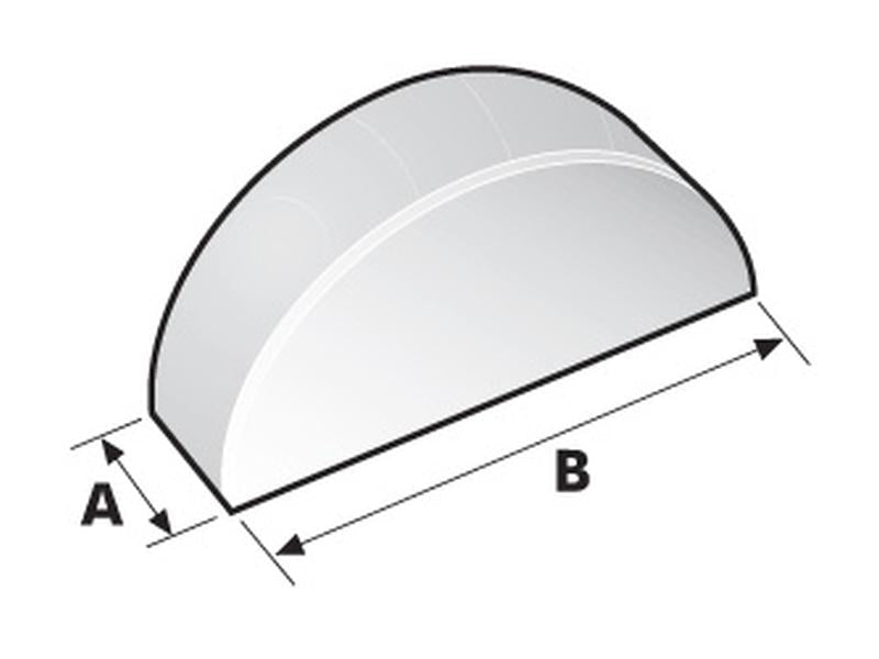 Escatel em polegadas 2.38mm x 12.70mm (DIN or Standard No. DIN 6888) (S.2904)