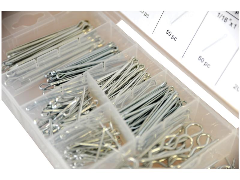 Kit Troços e cavilhas tipo R, 260 un. Caixa (S.29884)