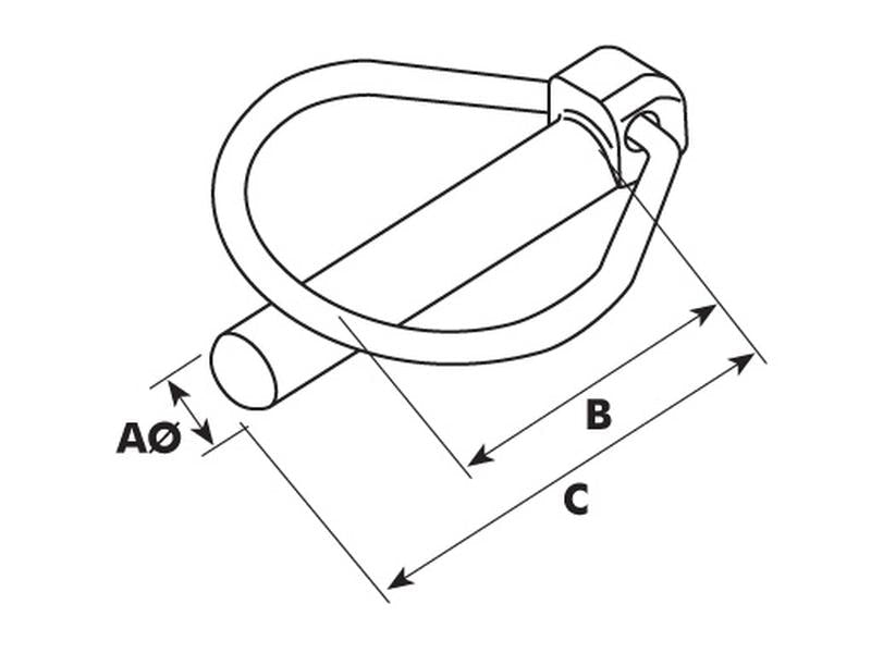 Cavilha mola tipo Pêra Ø6mm x 44.5mm (S.2)