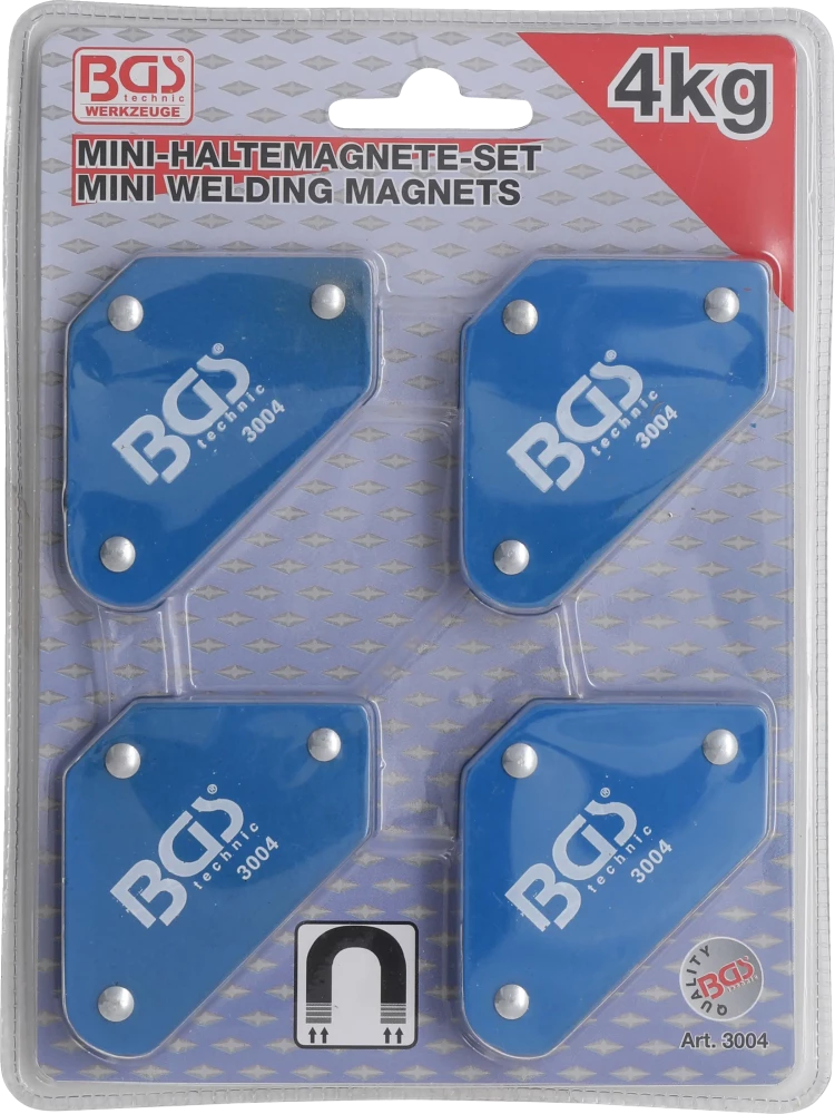 Conjunto de mini suportes magnéticos | 45° - 90° - 135° | 4 peças