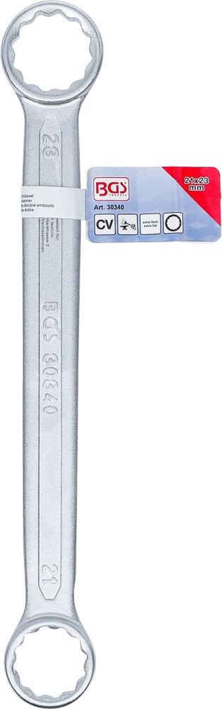 Chave de luneta dupla | extra planas | 21 x 23 mm
