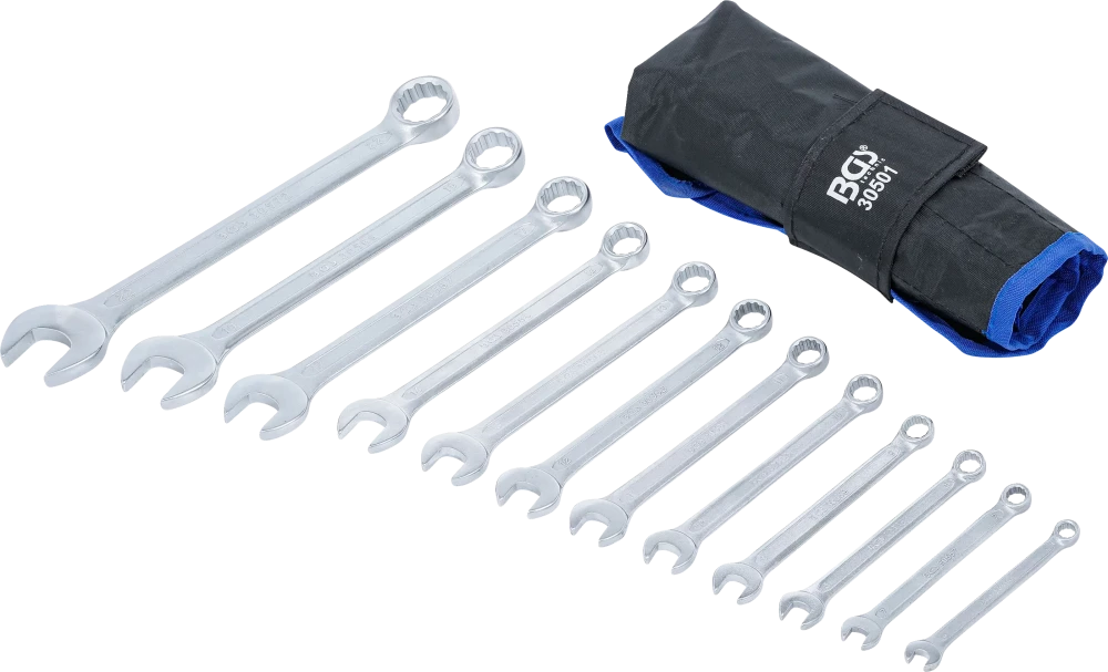 Conjunto de Chaves Combinadas 6-22 mm | 12 Peças | Bolsa Tetron