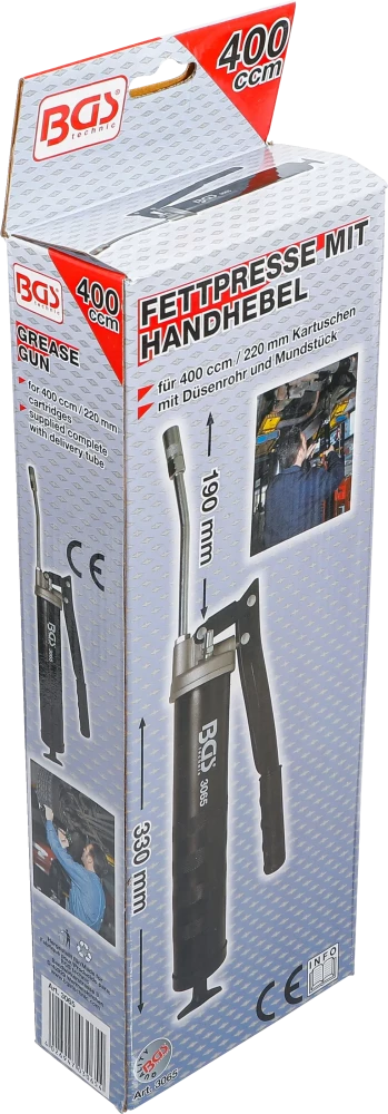 Pistola de lubrificação com alavanca manual