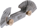 Calibre de rosca duplo, 52 lâminas | métrico 0,25 - 6,0 mm, Whitworth 4G - 62G