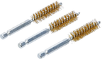 Escova de latão | 13 mm | Entrada de sextavado externo 6,3 mm (1/4") | 3 peças