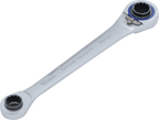 Chave anular com roquete 4 em 1 | 10 x 12, 14 x 17 mm