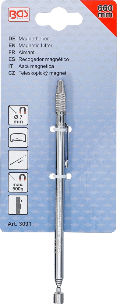 Elevadores magnéticos | 660 mm | Força de tração 0,5 kg