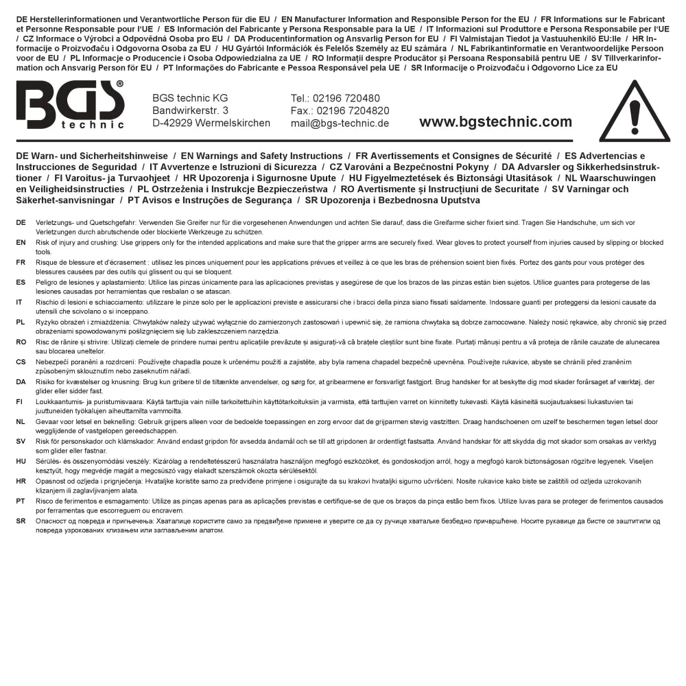 Garra flexível | Aço | 595 mm