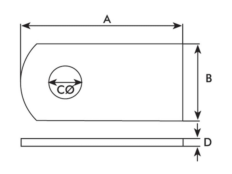 Drop Lock Pin Keeper Plate (S.3117)