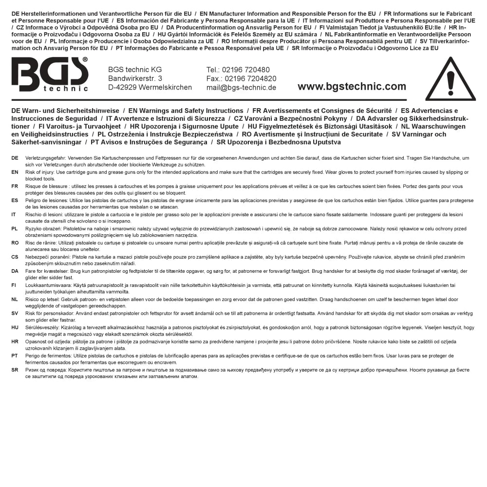 Pistola de lubrificação com alavanca manual | 400 g
