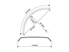 Guarda lamas, Comp: 1090mm, Larg: 350mm. (S.31516)
