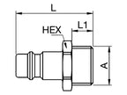 Plug Male - 1/2 (S.31821)