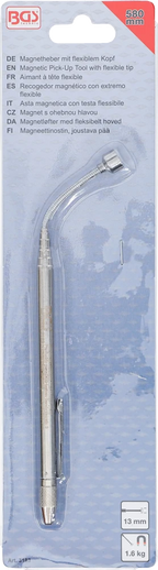 Recolhedor magnético com cabeça flexível | 580 mm | Força de tração 1,6 kg