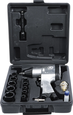 Chave de impacto pneumática com conjunto de ferramentas | 12,5 mm (1/2") | 312 Nm | 16 peças