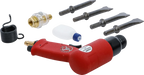 Martelo de percussão pneumático com conjunto de ferramentas | 8 peças