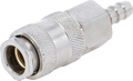 Acoplador rápido para ar comprimido com ligação de mangueira de 8 mm
