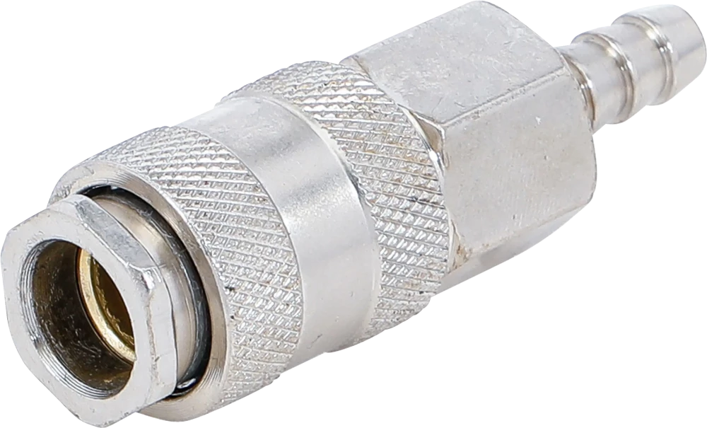 Acoplador rápido para ar comprimido com ligação de mangueira de 8 mm