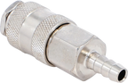 Acoplador rápido para ar comprimido com ligação de mangueira de 8 mm