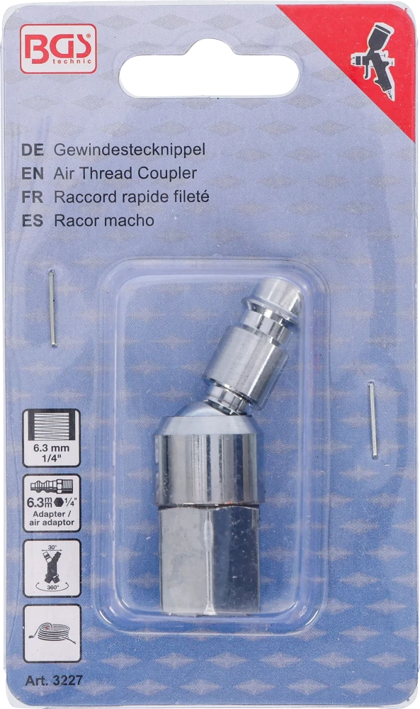 Bico de encaixe roscado | rosca interior 6,3 mm (1/4")