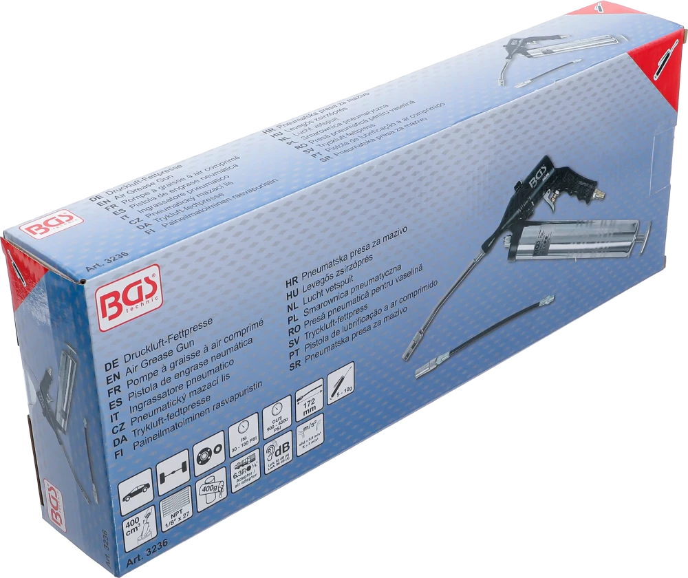 Pistola de lubrificação a ar comprimido | 400 cm³