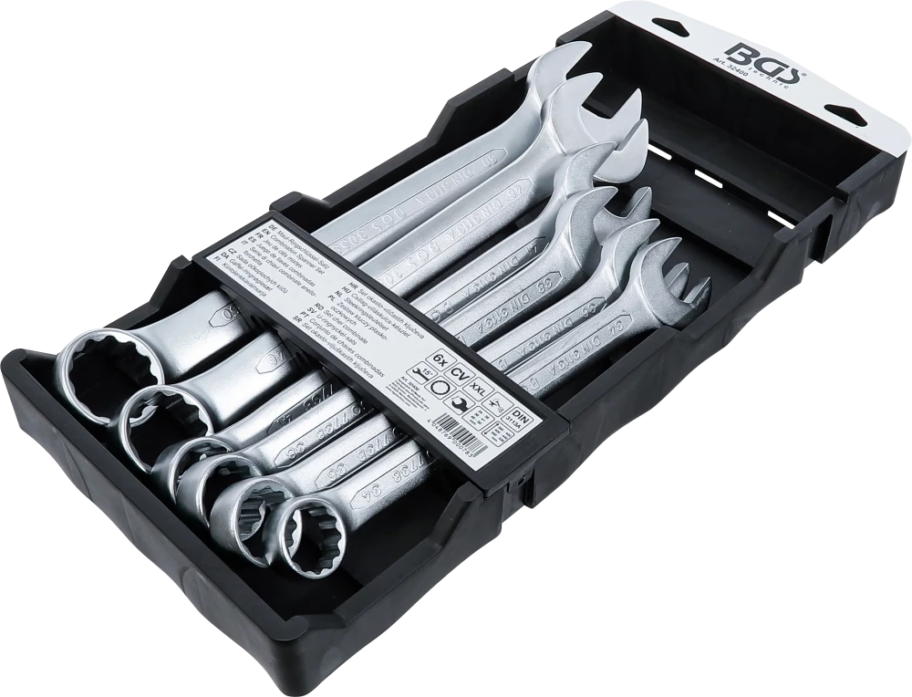 Conjunto de Chaves Combinadas Extra Longas 34-50 mm | 6 Peças