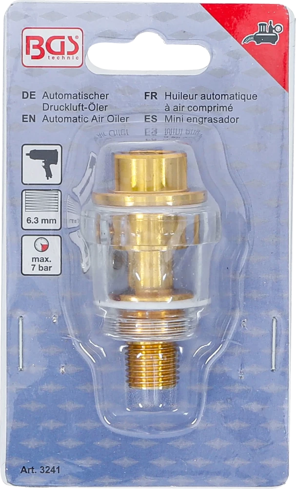 Lubrificador automático de ar comprimido | Ligação de mangueira 6,3 mm (1/4")