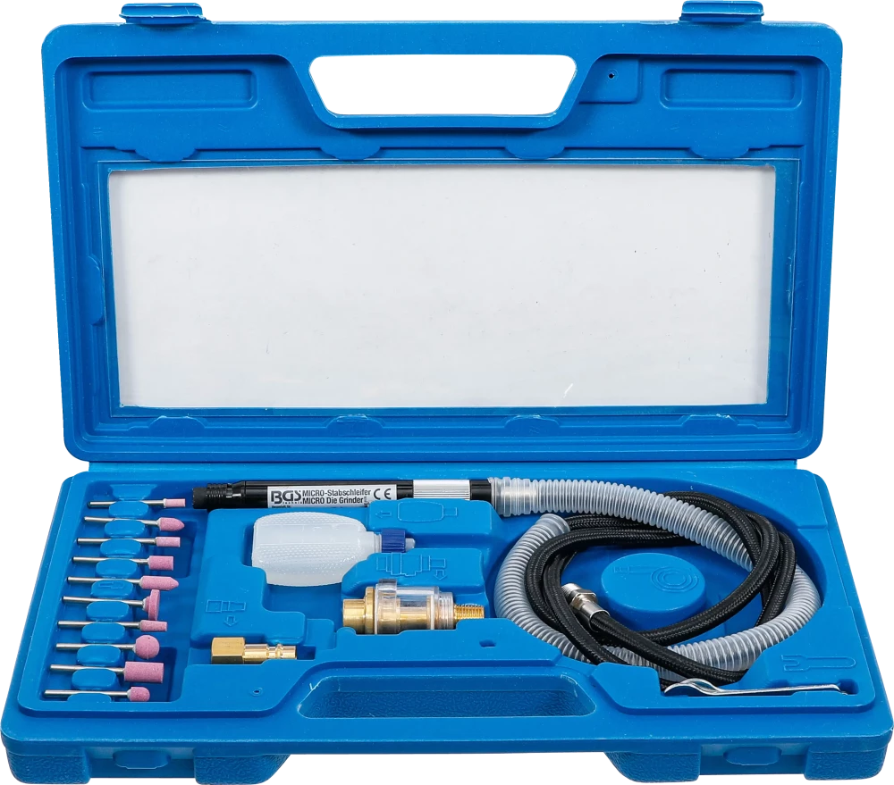 Conjunto de mini lixadoras retas pneumáticas | 17 peças