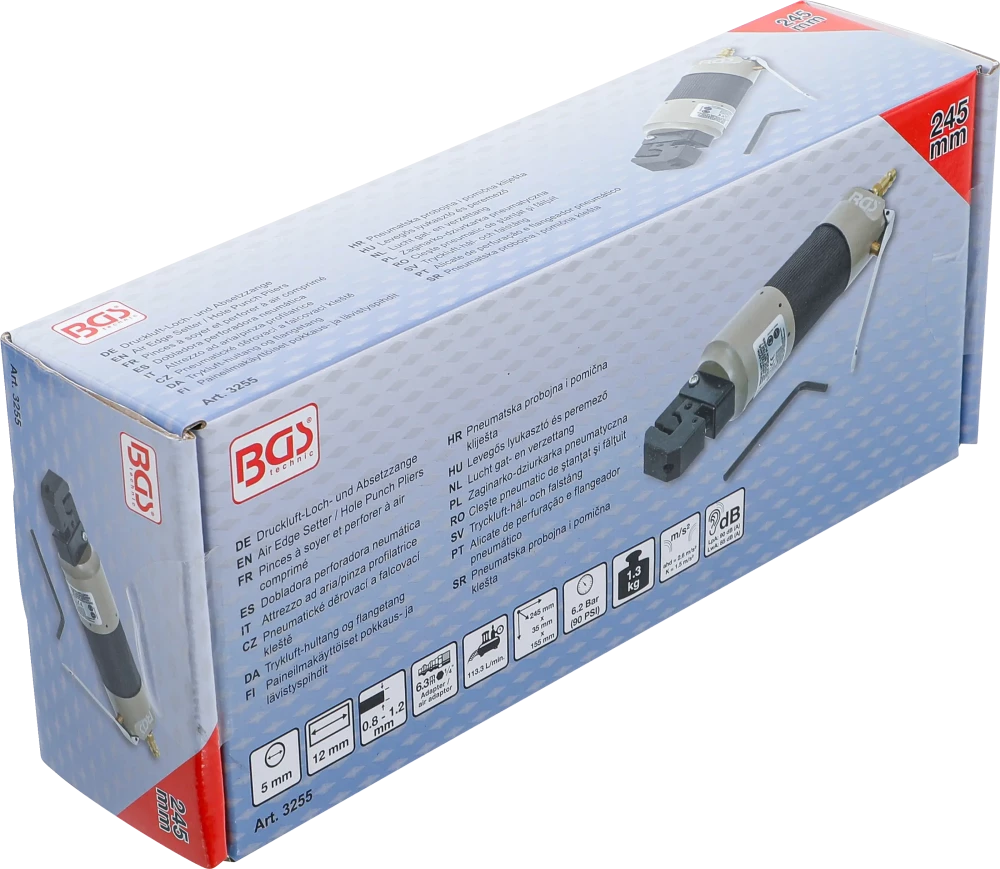 Alicate de perfuração e flangeador pneumático