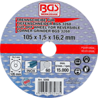 Disco de corte para cortador de profundidade BGS | Ø 105 x 1,5 x 16,2 mm