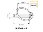 Agripak 5 un. Cavilha de mola 9.5mm x 44.5mm (S.3291)