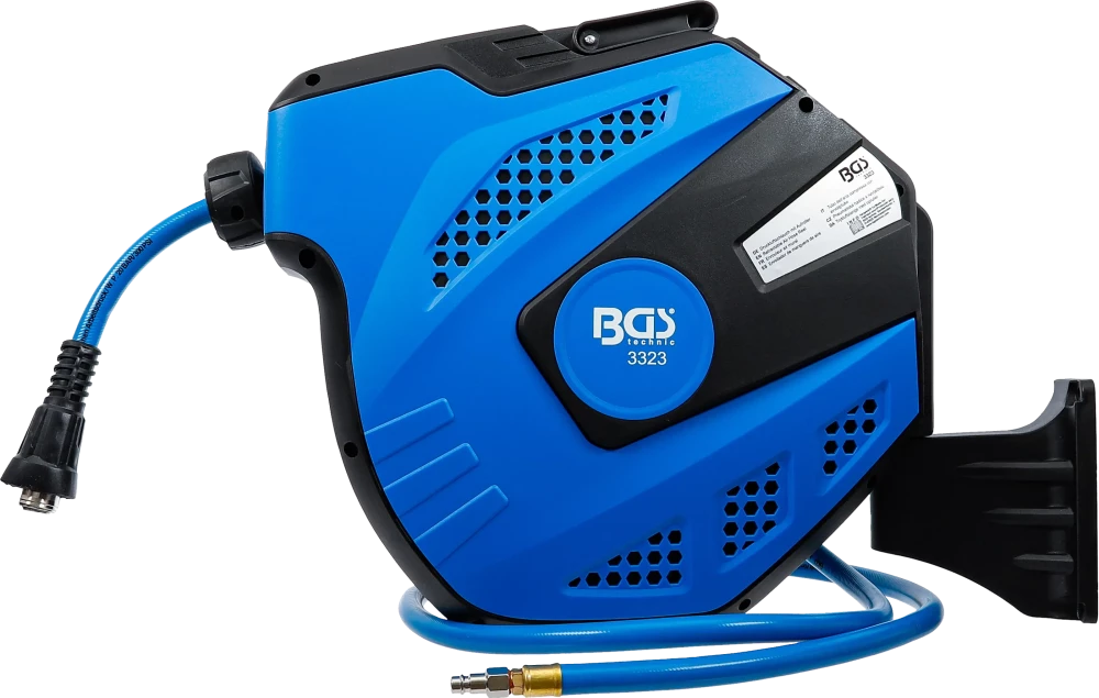 Enrolador de mangueira de ar comprimido | automático | 12 m + 2 m
