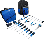 Mochila de ferramentas | com pega telescópica, móvel | 66 peças