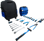 Mochila de ferramentas | com pega telescópica, móvel | 66 peças