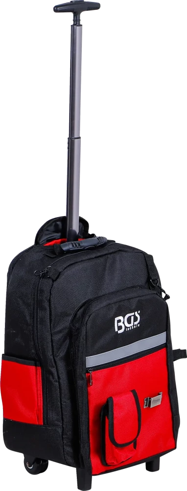 Mochila de ferramentas VDE | com pega telescópica, móvel | 27 peças