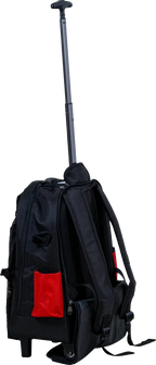 Mochila de ferramentas VDE | com pega telescópica, móvel | 27 peças