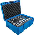 Conjunto de chave de caixa, martelo, alicates e chaves de fendas | 6,3 mm (1/4") / 12,5 mm (1/2") | BGS systainer® | 77 peças