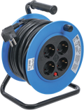 Bobina de cabos | 15 m | 3 x 1,5 mm² | 4 tomadas | IP 20 | 3000 W