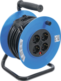 Bobina de cabos | 25 m | 3 x 1,5 mm² | 4 tomadas | IP 20 | 3000 W
