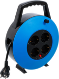 Carreto de cabos | 10 m | 3 x 1,5 mm² | 4 tomadas | IP 20 | 3000 W