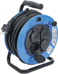 Bobina de cabos | 25 m | 3 x 1,5 mm² | 4 tomadas com tampa | IP 44 | 3500 W