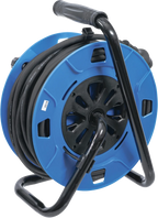 Bobina de cabos | 25 m | 3 x 1,5 mm² | 4 tomadas com tampa | IP 44 | 3500 W