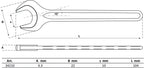 Chave de boca simples | DIN 894 | 10 mm