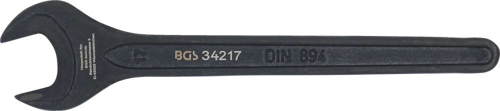 Chave de boca simples | DIN 894 | 17 mm