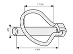 Cavilha mola tipo Pêra Ø9.5mm x 44.5mm (S.3547)